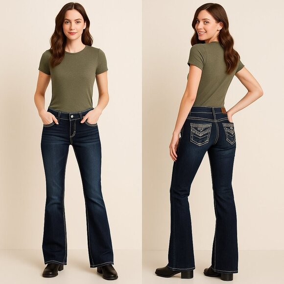MAURICES ✨ Low Rise Bootcut Jeans 👖 | Size 3/4 - Picture 1 of 16